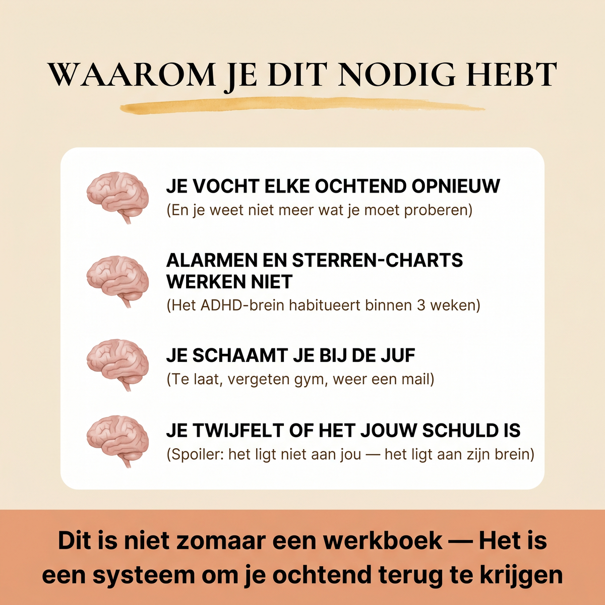 De Rustige Ochtend Methode – Handboek & Werkboek voor ADHD-Ouders