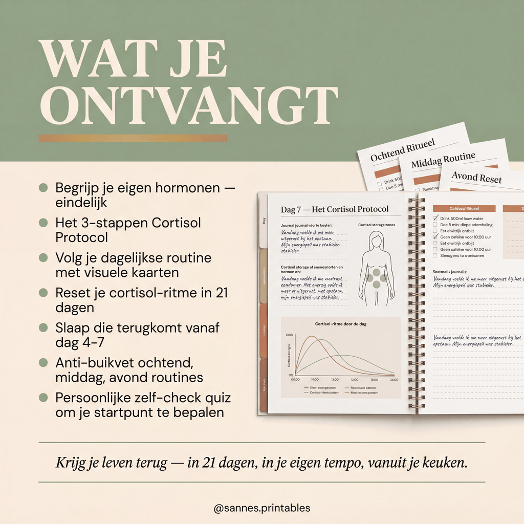 De Cortisol Reset Methode: Krijg je Lichaam Terug in 21 Dagen — Zonder Pillen, Dieet of Sportschool