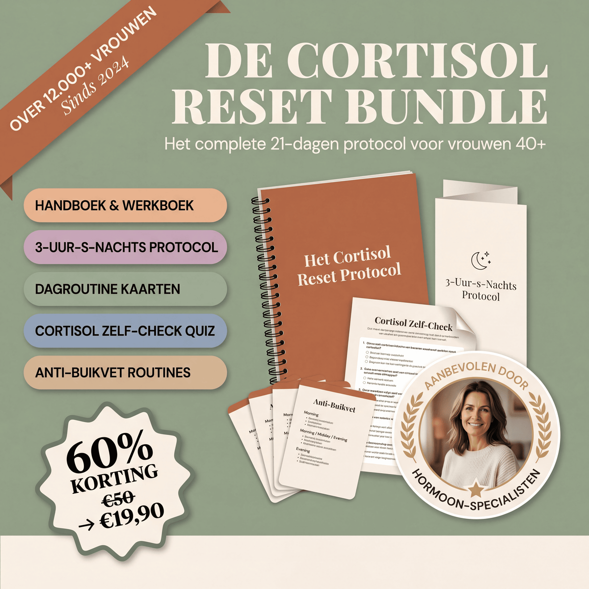 De Cortisol Reset Methode: Krijg je Lichaam Terug in 21 Dagen — Zonder Pillen, Dieet of Sportschool