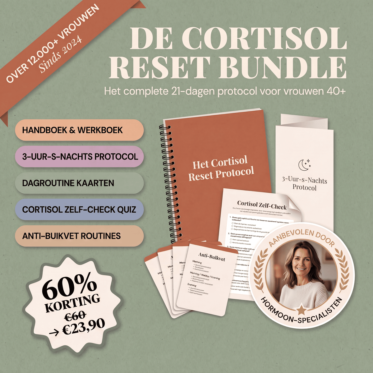De Cortisol Reset Methode: Krijg je Lichaam Terug in 21 Dagen — Zonder Pillen, Dieet of Sportschool